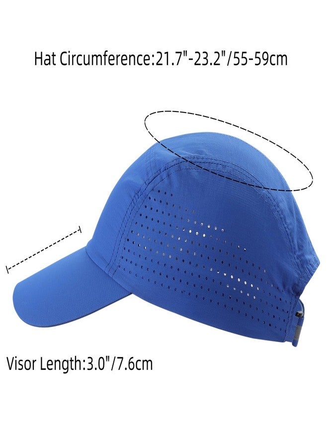 Connectyle Men's Performance Baseball Cap for Running & Golf UV Sun Protection Quick Dry Fit Hat Adjustable Sport Cap Blue - Image 2
